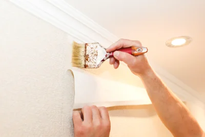 Pose de papier peint à Baracé — revêtements muraux et toiles de verre
